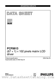 PCF8813 datasheet pdf Philips