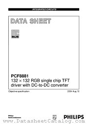 PCF8881U/2DB/1 datasheet pdf Philips