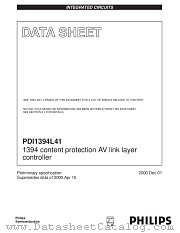 PDI1394L41BE datasheet pdf Philips