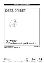 PDTA123ET datasheet pdf Philips