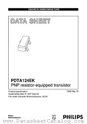PDTA124EK datasheet pdf Philips
