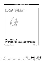 PDTA143XE datasheet pdf Philips