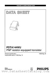 PDTA144WU datasheet pdf Philips