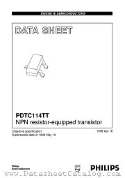 PDTC114TT datasheet pdf Philips