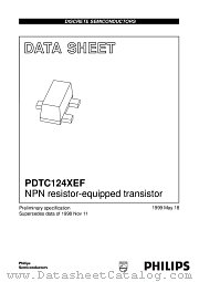 PDTC124XEF datasheet pdf Philips