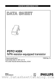 PDTC143EK datasheet pdf Philips
