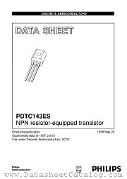PDTC143ES datasheet pdf Philips