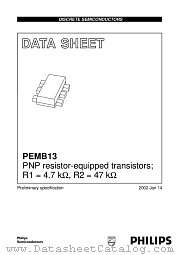 PEMB13 datasheet pdf Philips