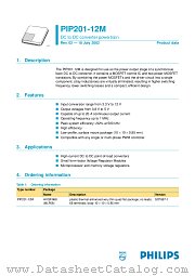 PIP201-12M-2 datasheet pdf Philips