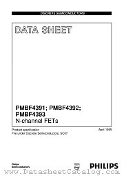 PMBF4391 datasheet pdf Philips