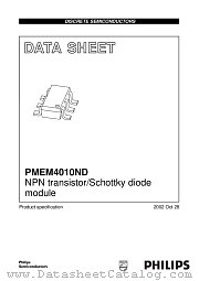 PMEM4010ND datasheet pdf Philips