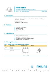 PMN45EN datasheet pdf Philips
