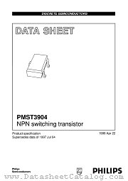 PMST3904 datasheet pdf Philips