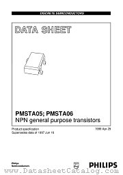 PMSTA06 datasheet pdf Philips