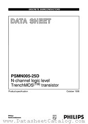 PSMN005-25D datasheet pdf Philips