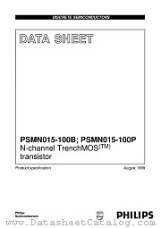 PSMN015-100P datasheet pdf Philips