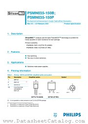 PSMN035-150P datasheet pdf Philips