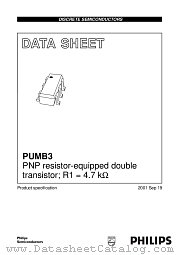 PUMB3 datasheet pdf Philips