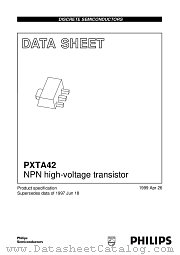 PXTA42 datasheet pdf Philips