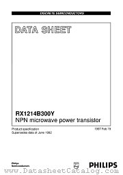 RX1214B300Y datasheet pdf Philips