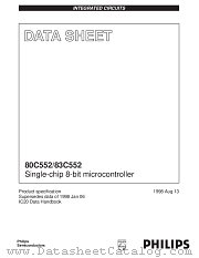 P80C552KBA datasheet pdf Philips