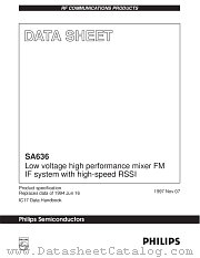 SA636 datasheet pdf Philips