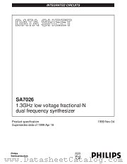 SA7026DH datasheet pdf Philips