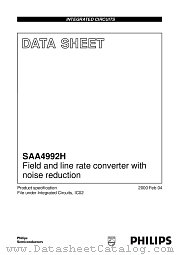 SAA4992 datasheet pdf Philips
