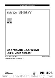 SAA7128A datasheet pdf Philips