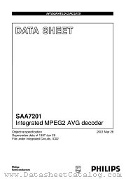 SAA7201 datasheet pdf Philips