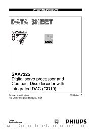 SAA7325H datasheet pdf Philips