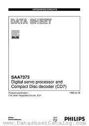 SAA7373GP datasheet pdf Philips