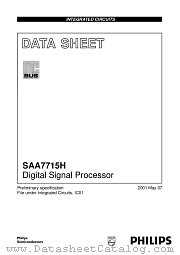 SAA7715 datasheet pdf Philips
