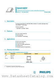 SI4416DY datasheet pdf Philips