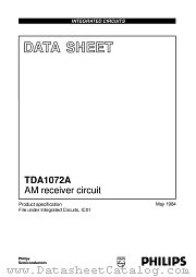 TDA1072A datasheet pdf Philips