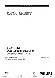 TDA1074 datasheet pdf Philips