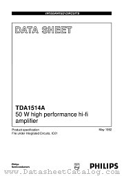 TDA1514A datasheet pdf Philips