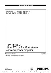 TDA1515BQ datasheet pdf Philips