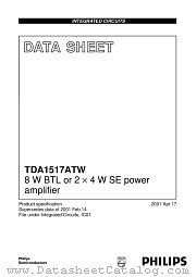 TDA1517ATW datasheet pdf Philips