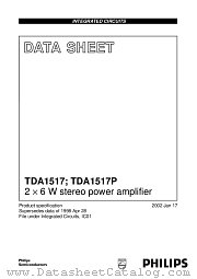 TDA1517 datasheet pdf Philips