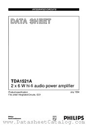 TDA1521A datasheet pdf Philips