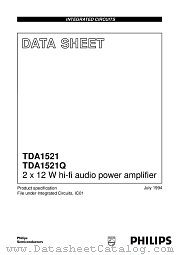 TDA1521Q datasheet pdf Philips