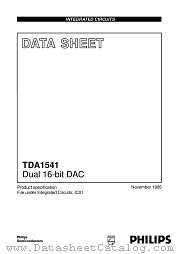 TDA1541 datasheet pdf Philips
