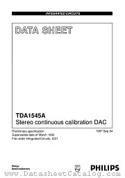 TDA1545A datasheet pdf Philips