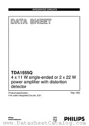 TDA1555 datasheet pdf Philips