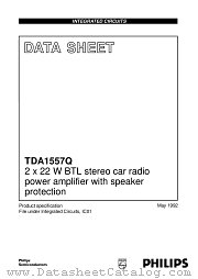 TDA1557Q datasheet pdf Philips