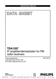 TDA1597 datasheet pdf Philips