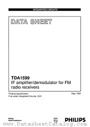 TDA1599 datasheet pdf Philips