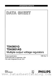 TDA3601Q datasheet pdf Philips