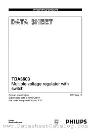 TDA3603P datasheet pdf Philips
